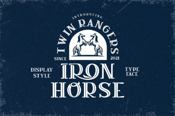 Iron Horse: A Bold Typeface for Vintage-Inspired Design