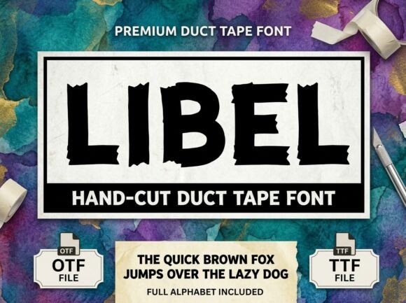 Libel: A Display Typeface for Bold Visual Statements