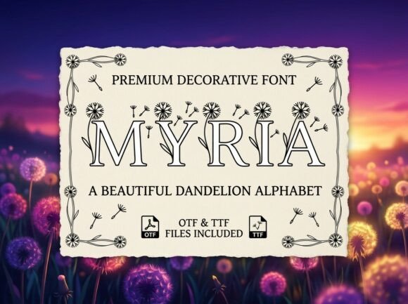 Make a Wish with Myria: A Typeface for Dreamy Designs