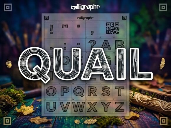 Quail: A Decorative Display Font for Bold Visual Statements