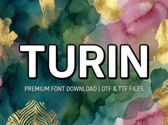 Turin: The Artistic Display Typeface for Impactful Designs